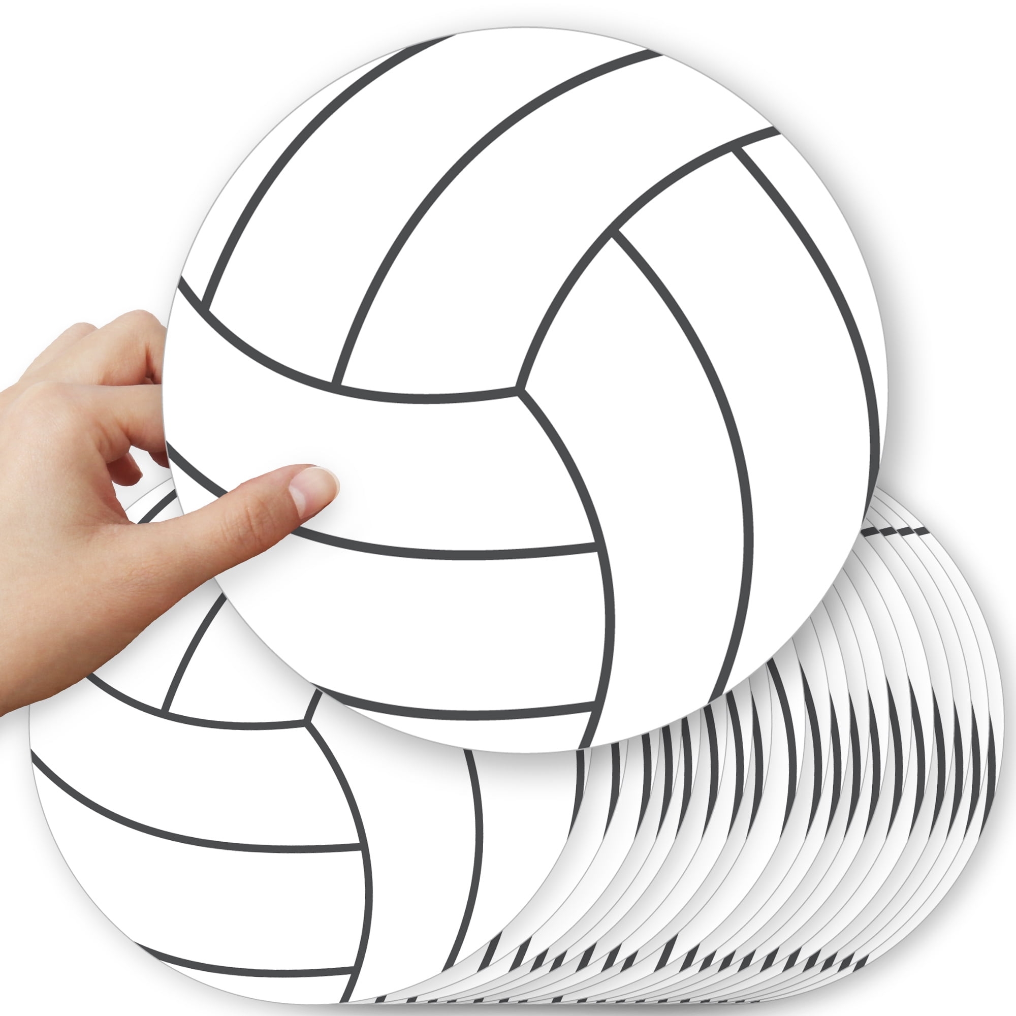 Big Dot Of Happiness Bump Set Spike Volleyball Decorations DIY Baby Shower Or Birthday Large Party Essentials Set Of 20 Walmart