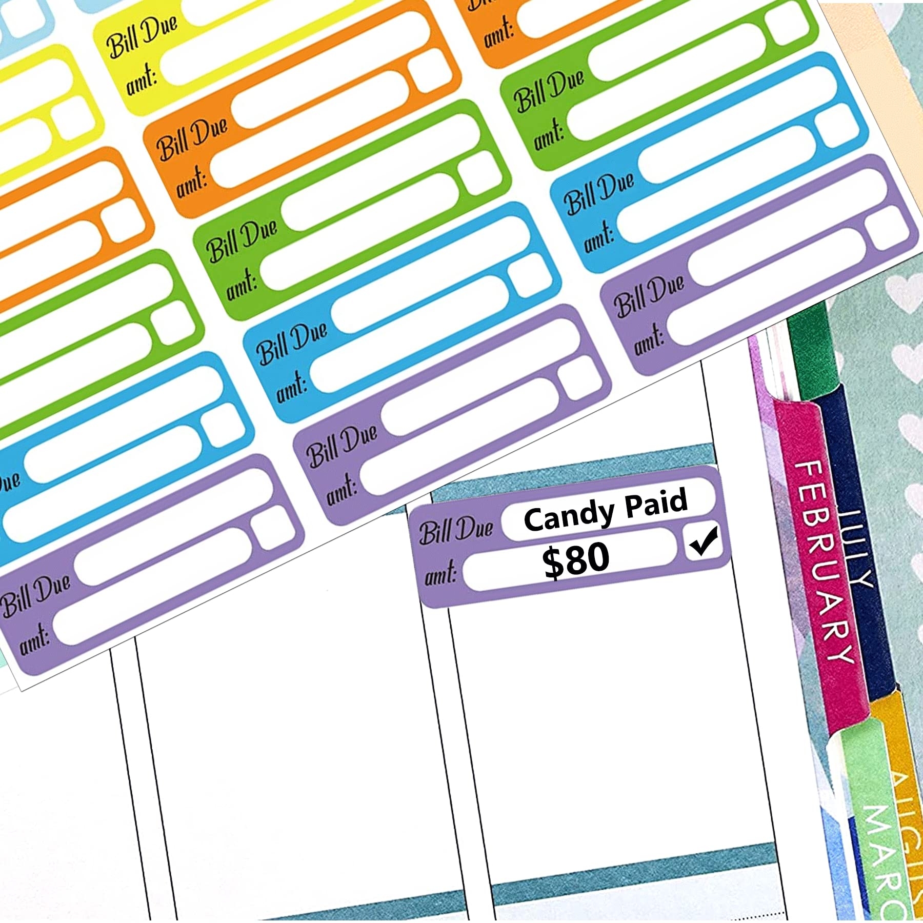 Bill Due Pay Planner Sticker 210PCS Day Calendar Reminder Labels 0 5 x1 5 Due Bill Organizer Labels Bill Due Tracking Labels Pay Planner Reminder For Planners Scrapbooking Journals Budgeting Office Products Amazon