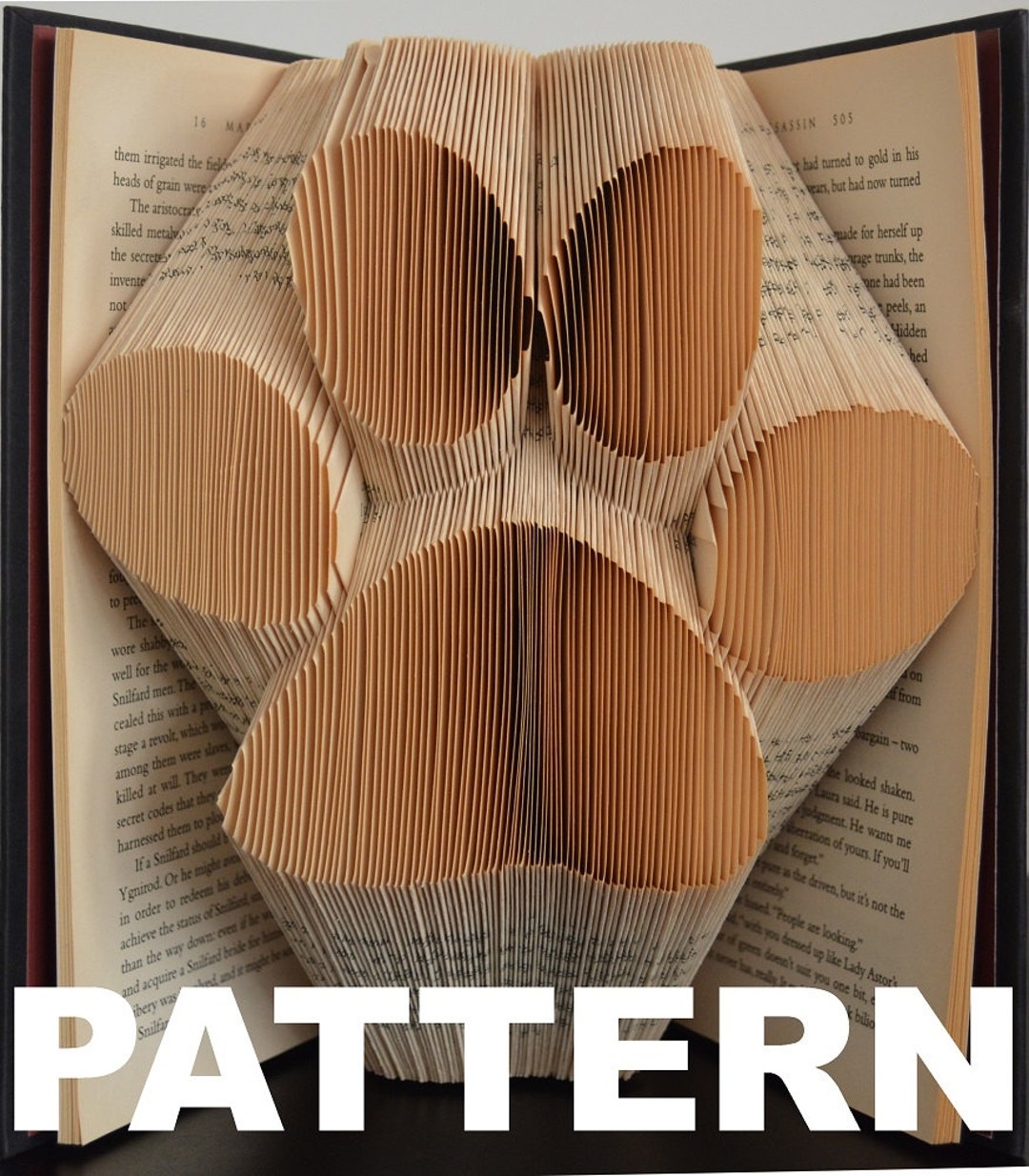 Book Folding Pattern Large Paw Print Free Instructions Etsy