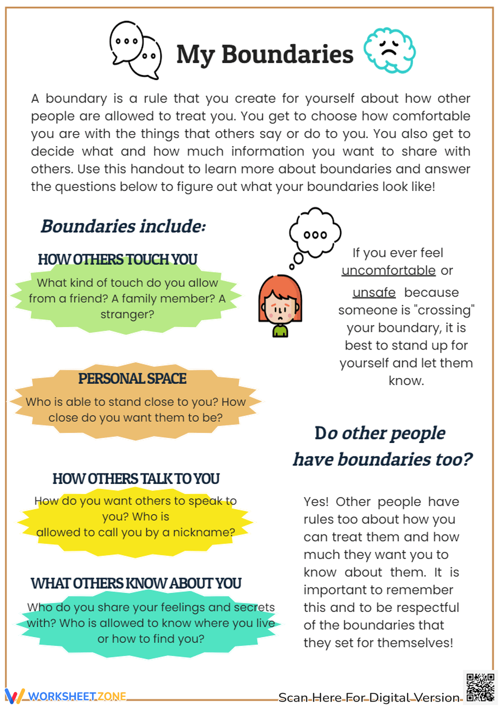 Boundaries Worksheets 2024