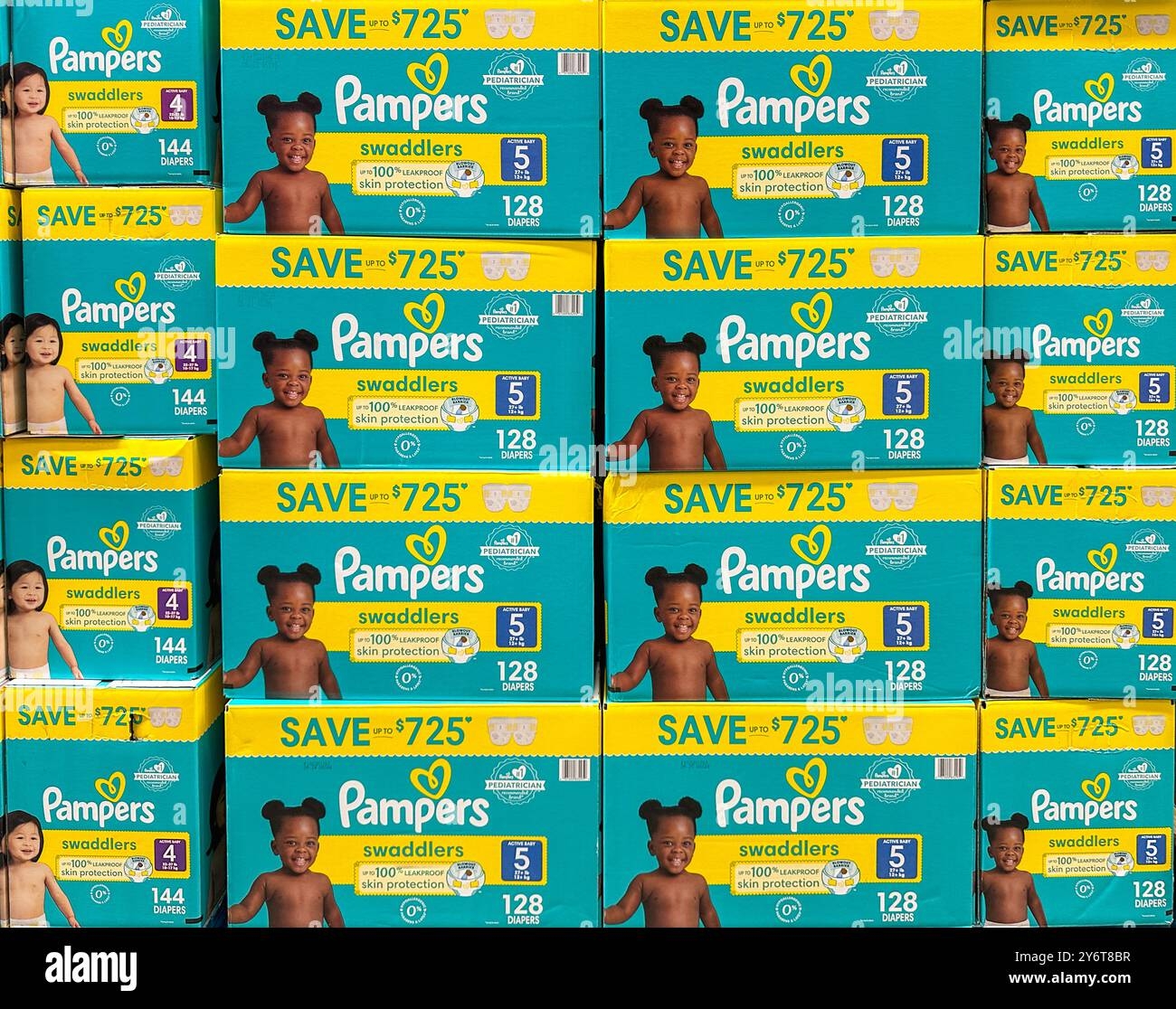 Boxes Of Pampers Hi res Stock Photography And Images Alamy