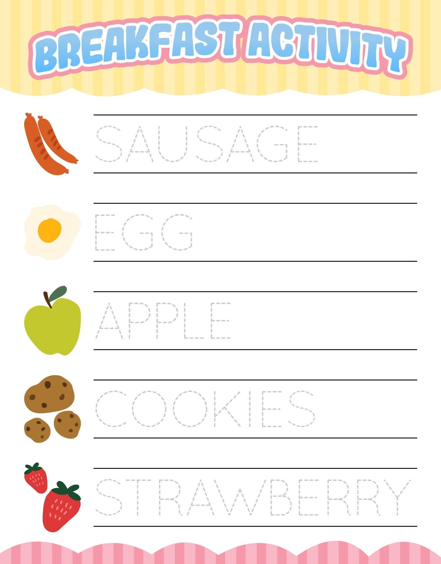 Free Kids Breakfast Nutrition Printables