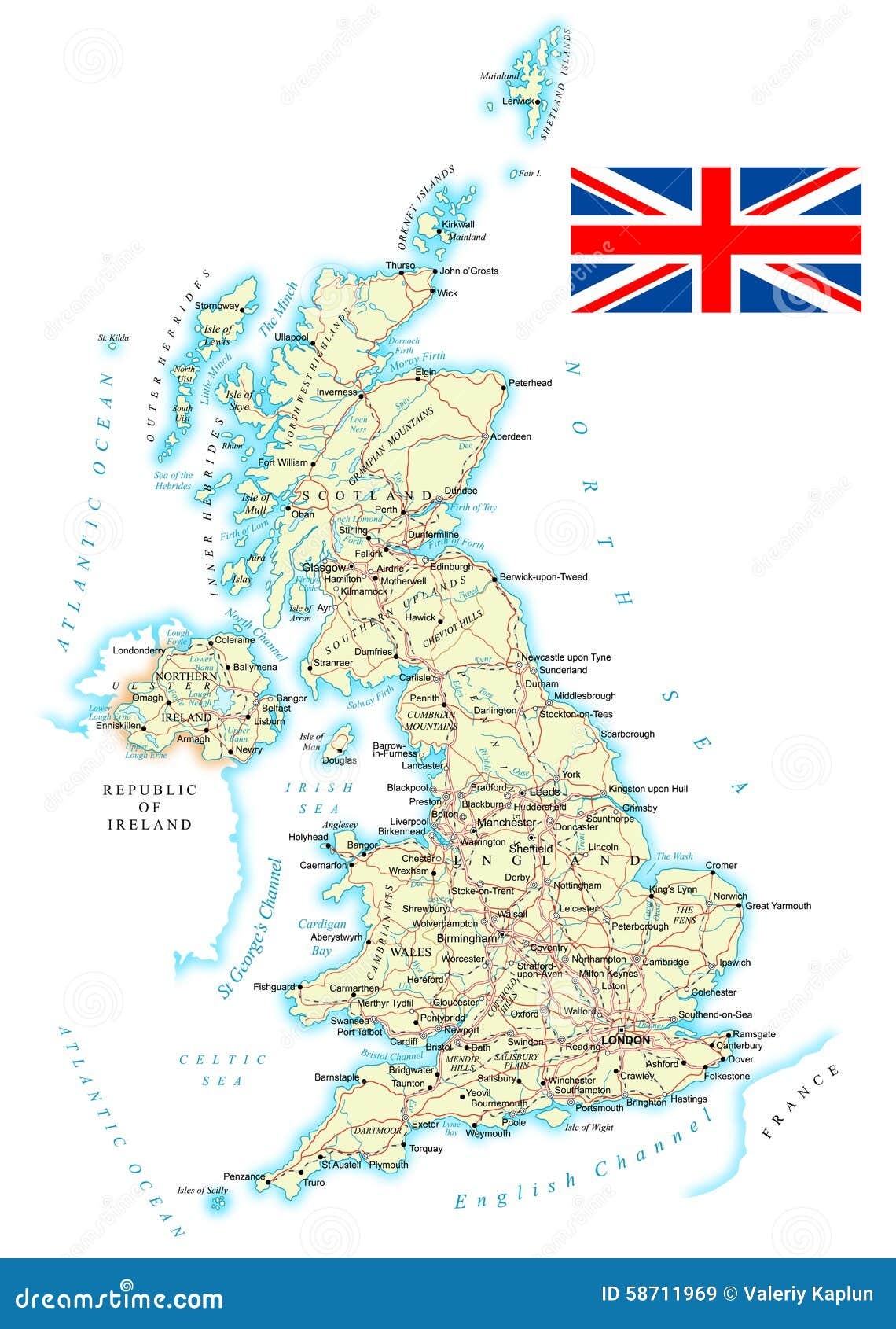 Uk Map Printable Free