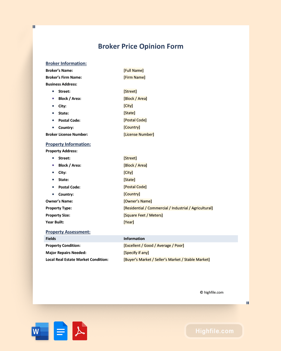 Free Printable Bpo Form