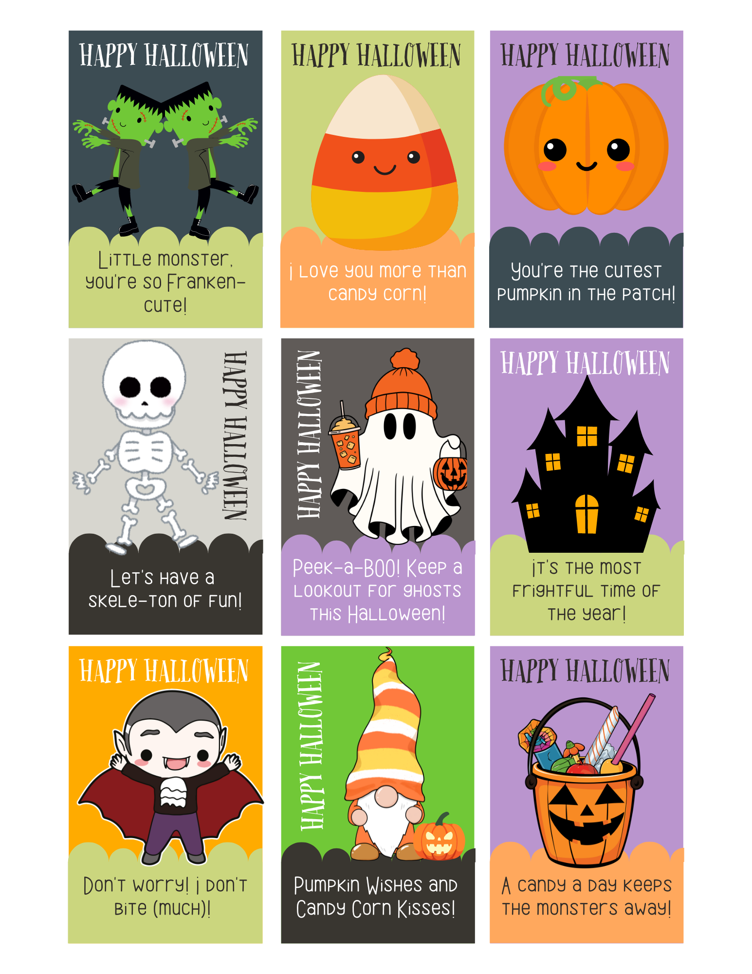 Free Printable Halloween Cards