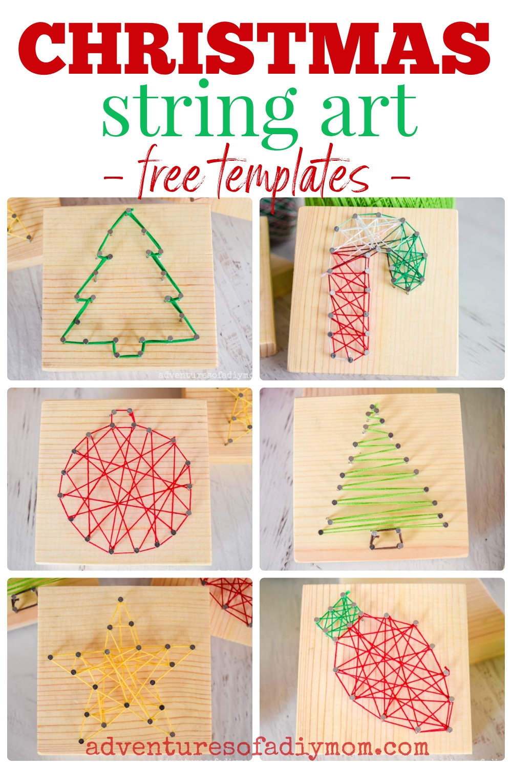 Christmas String Art Adventures Of A DIY Mom