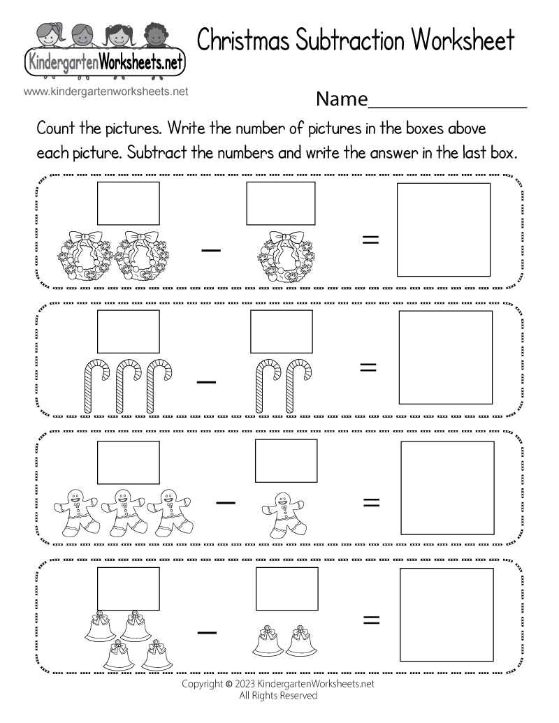 Free Printable Subtraction Worksheets