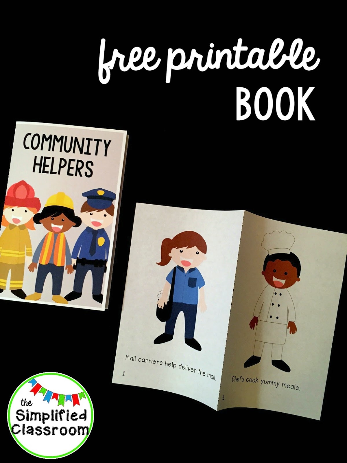 Community Helpers Easy Reader Freebie The Simplified Classroom