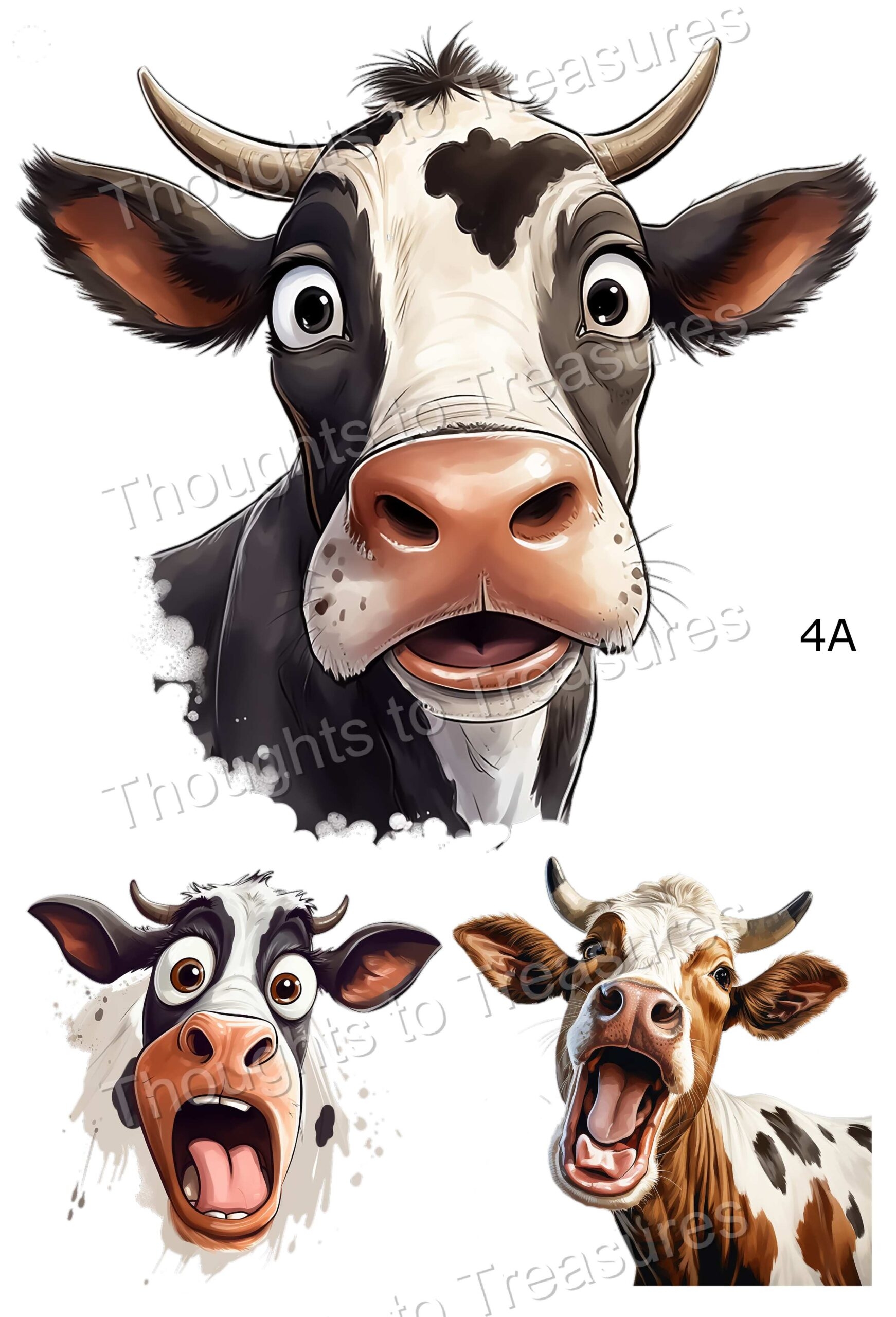 Cows Silly Printable 4A Thoughts To Treasures