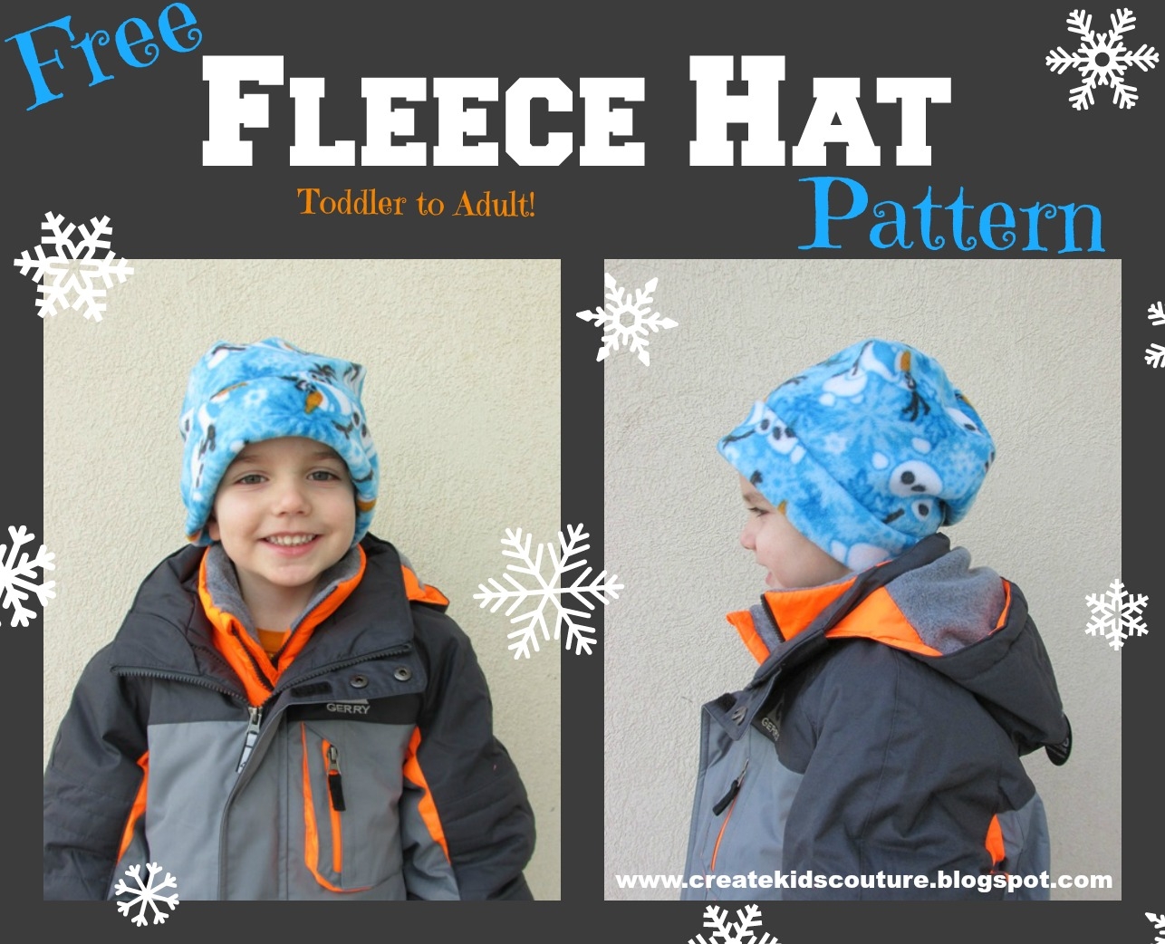 Create Kids Couture Quick And Easy Fleece Hat Pattern