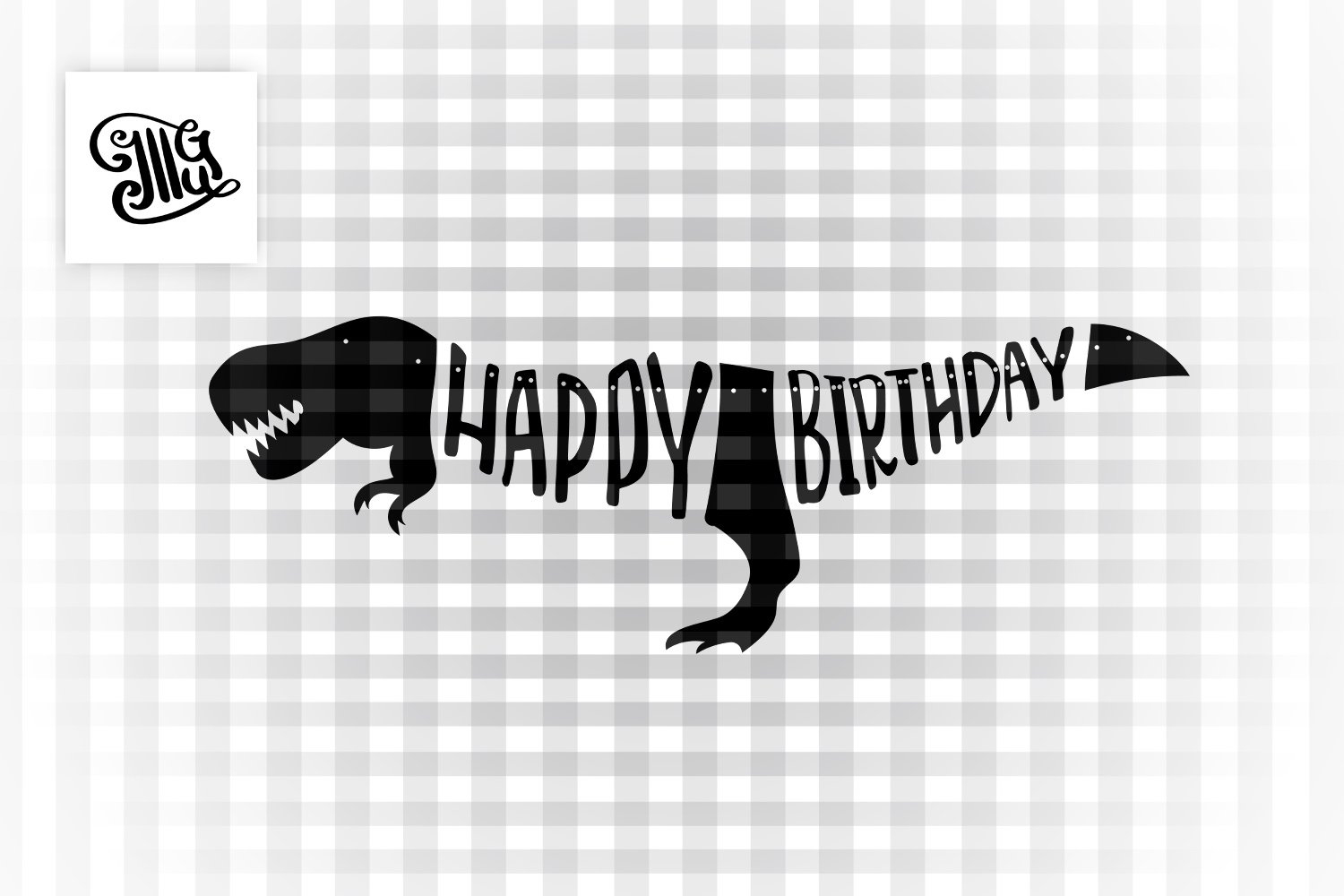 Dinosaur Happy Birthday Banner