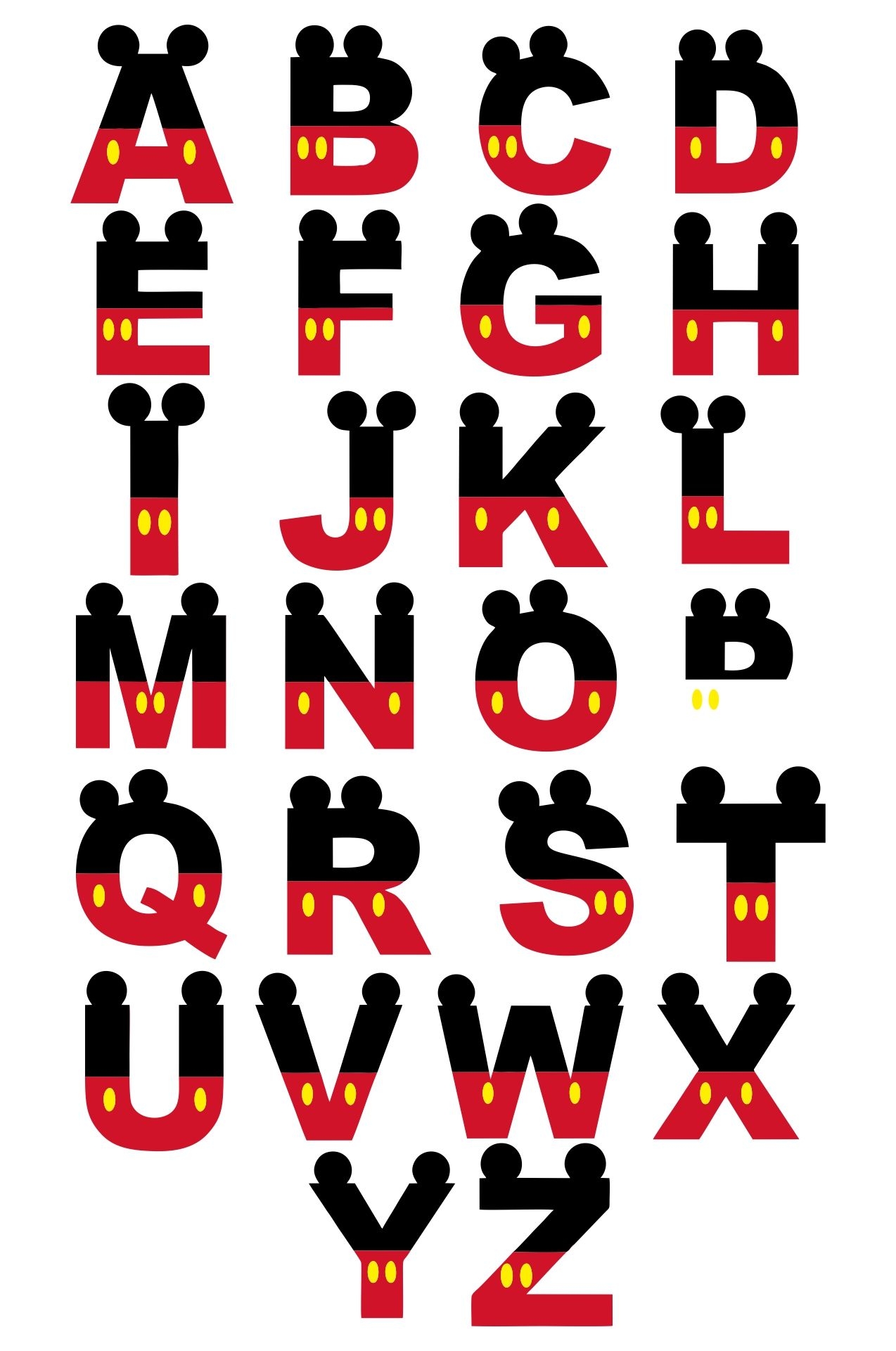 Disney Letters 10 Free PDF Printables Printablee