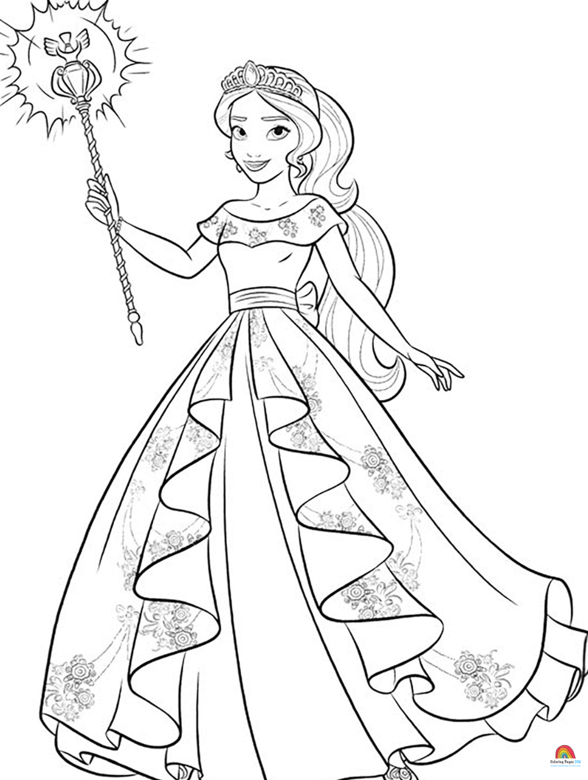 Disney Princess Coloring Pages Coloring Pages For Kids Party Ideas Photo 1 Of 7 Catch My Party