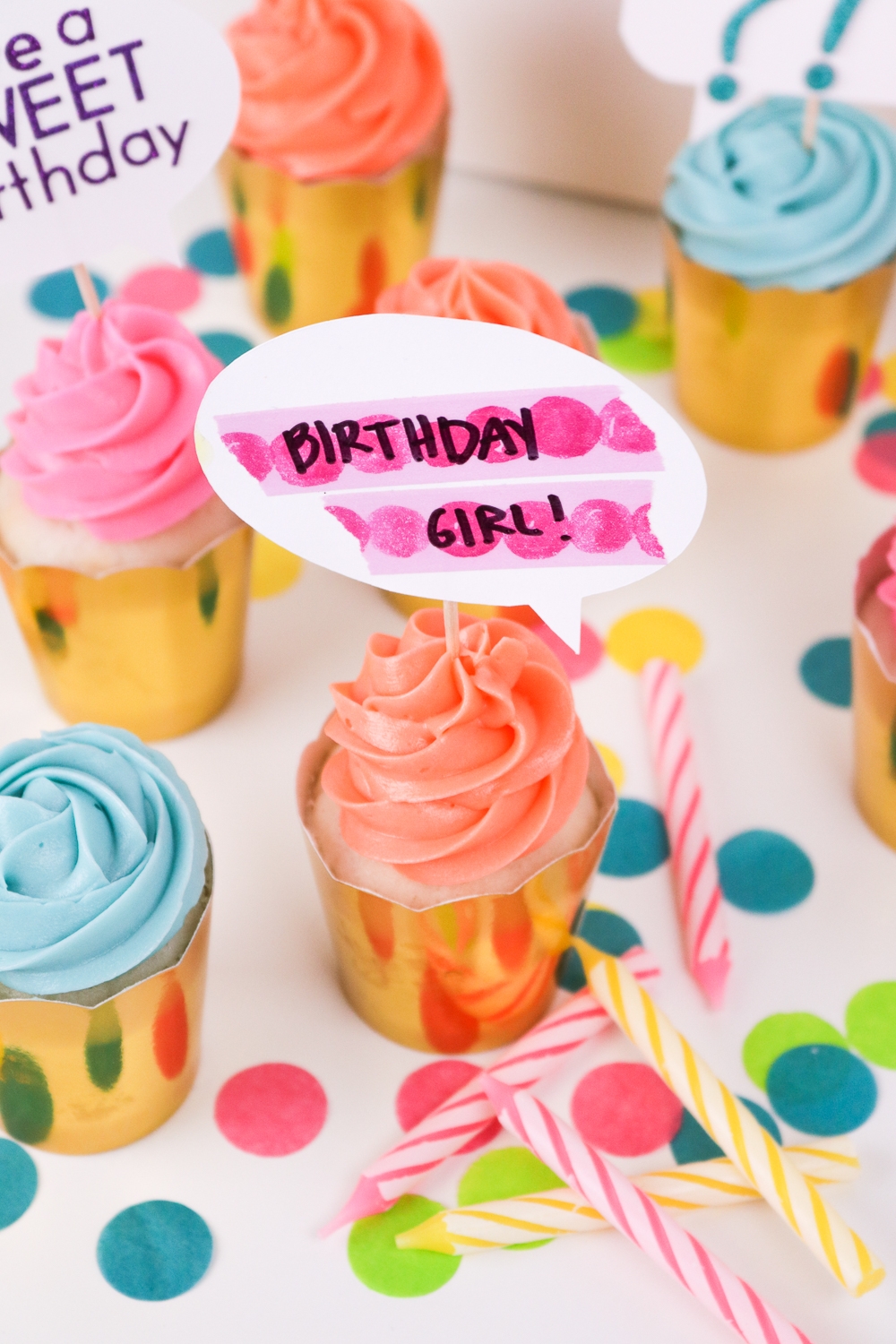 DIY Quote Bubble Cupcake Toppers Free Printable Club Crafted