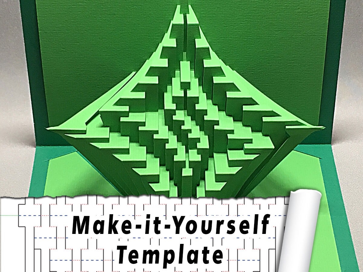 DIY Template Astroid Whorl Kirigami Paper Sculpture Etsy
