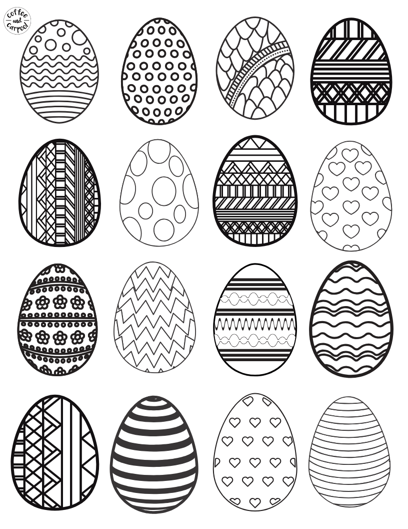 Free Easter Egg Printables