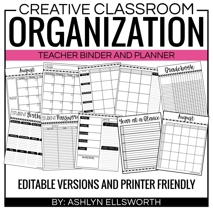 Editable Teacher Binder The Creative Classroom