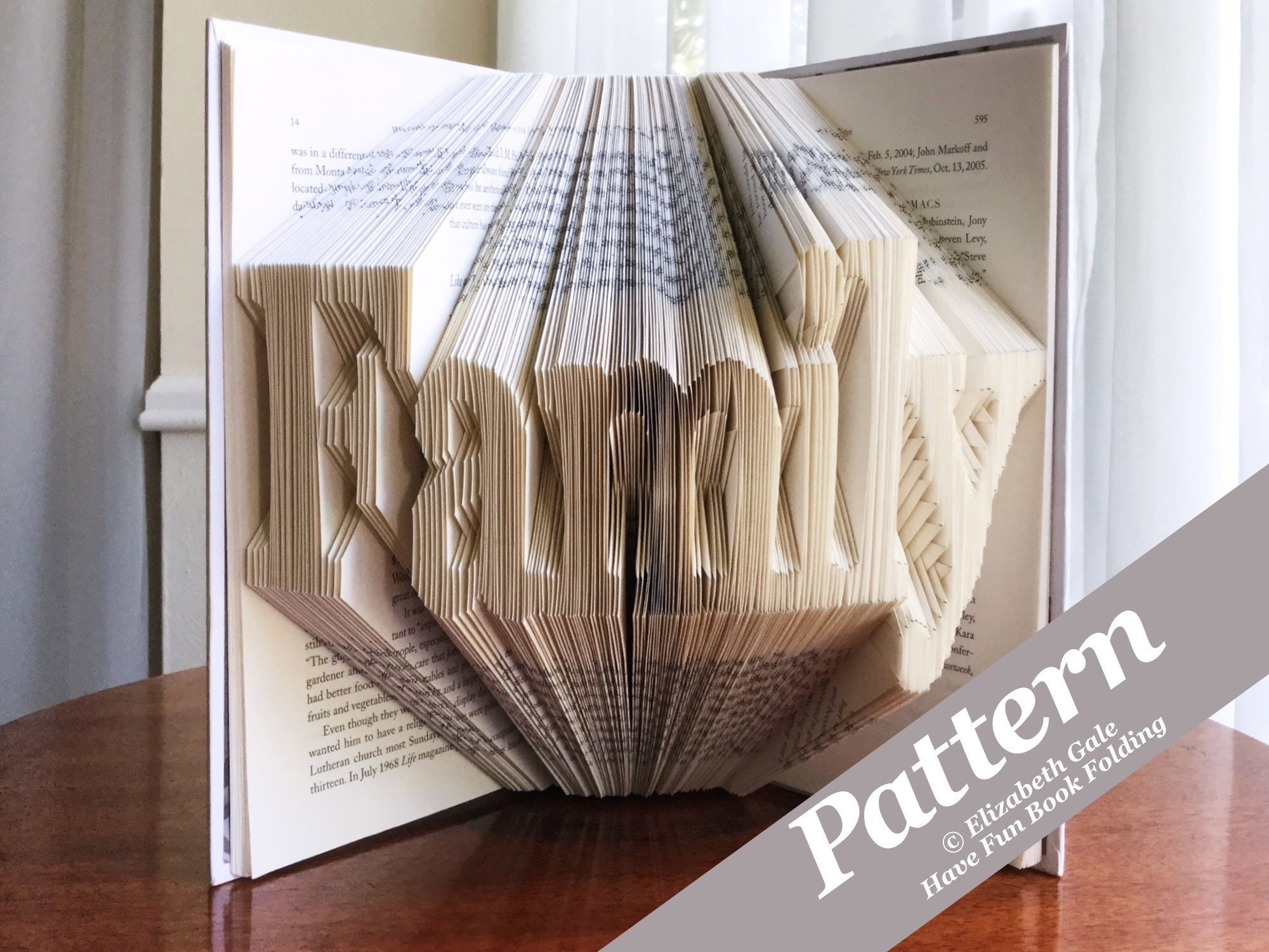 FAMILY Book Folding Pattern 290 Folds 580 Numbered Pages PDF Digital Download Includes Free How to Guide Containing 3 Free Patterns Etsy