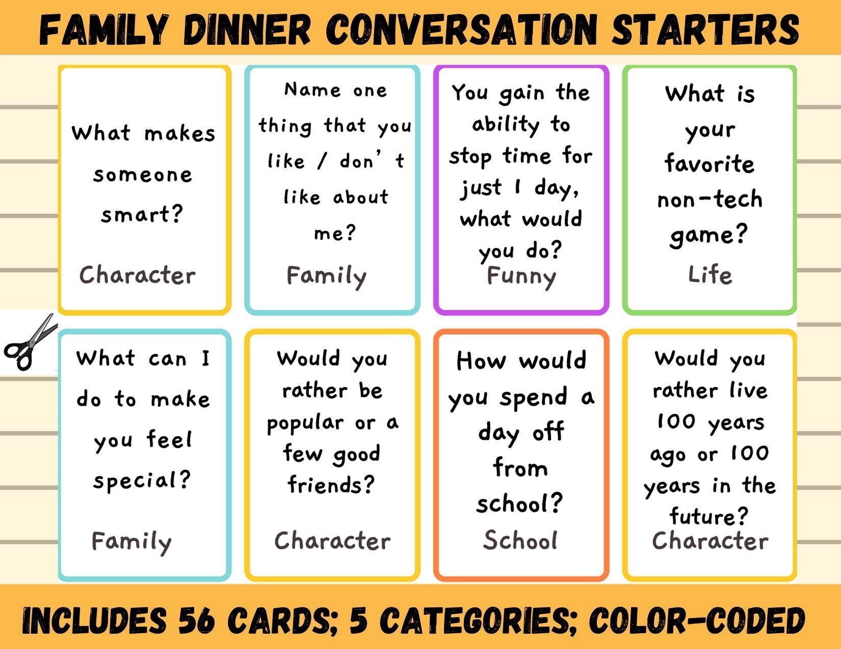 Free Printable Table Talk Cards