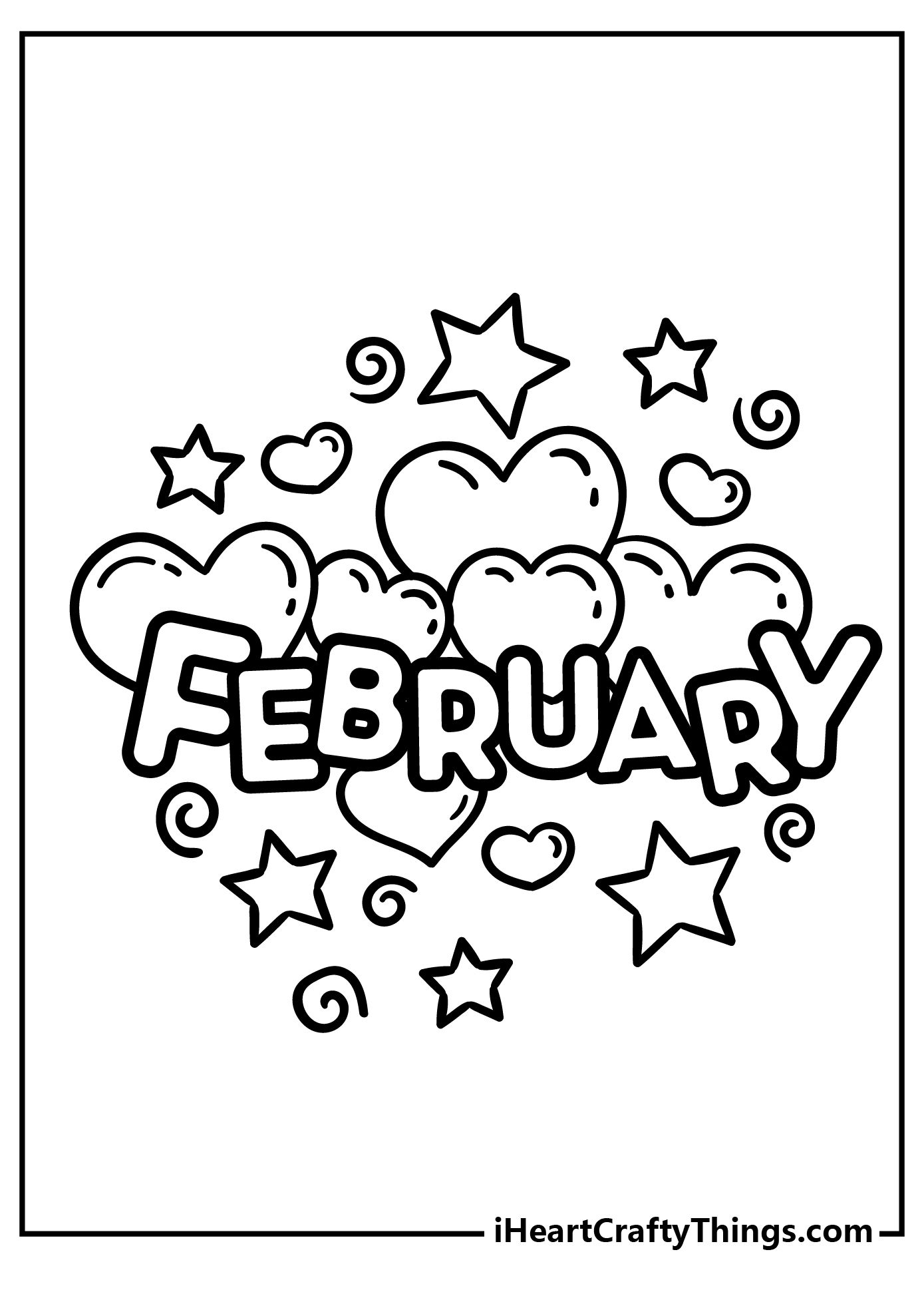 February Coloring Pages
