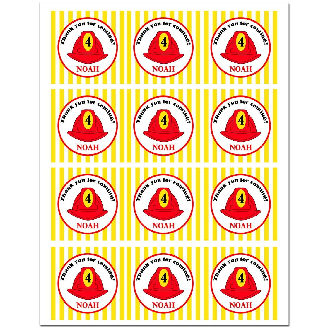 Firefighter Birthday Party Free Printables