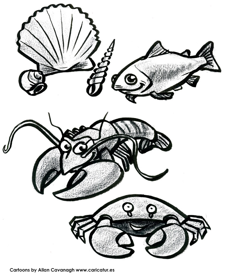 Fish Coloring Pages Pdf Archives Caricatures Ireland By Allan Cavanagh