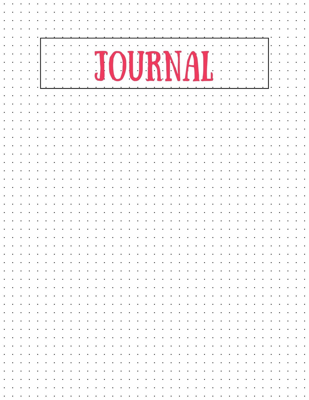 Free And Printable Bullet Journal Templates Canva