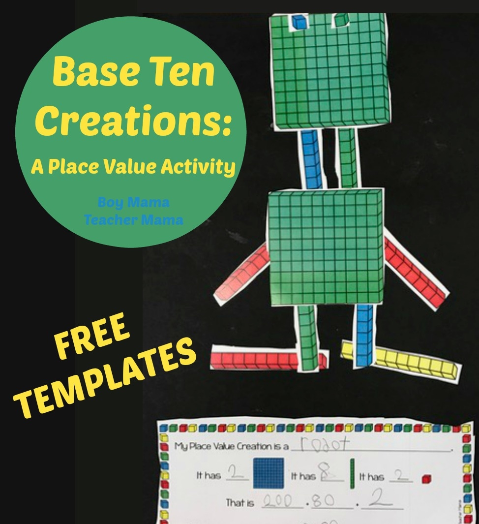 Free Printable Base Ten Blocks