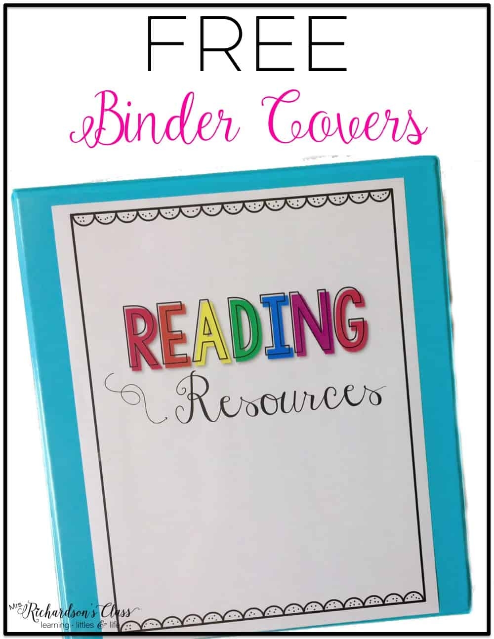 Teacher Binder Free Printables