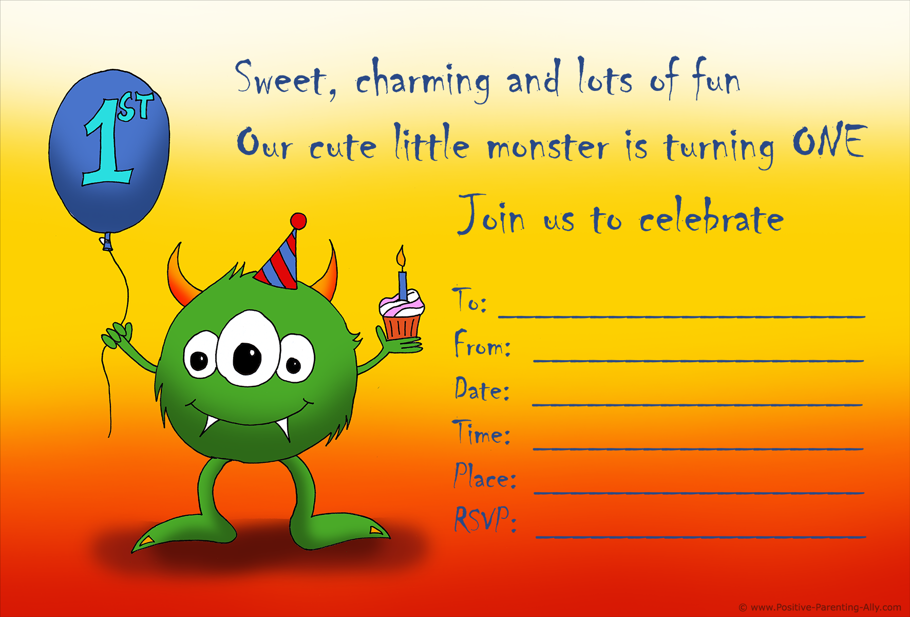 Free Birthday Invitations To Print For Kids Choose Your Theme