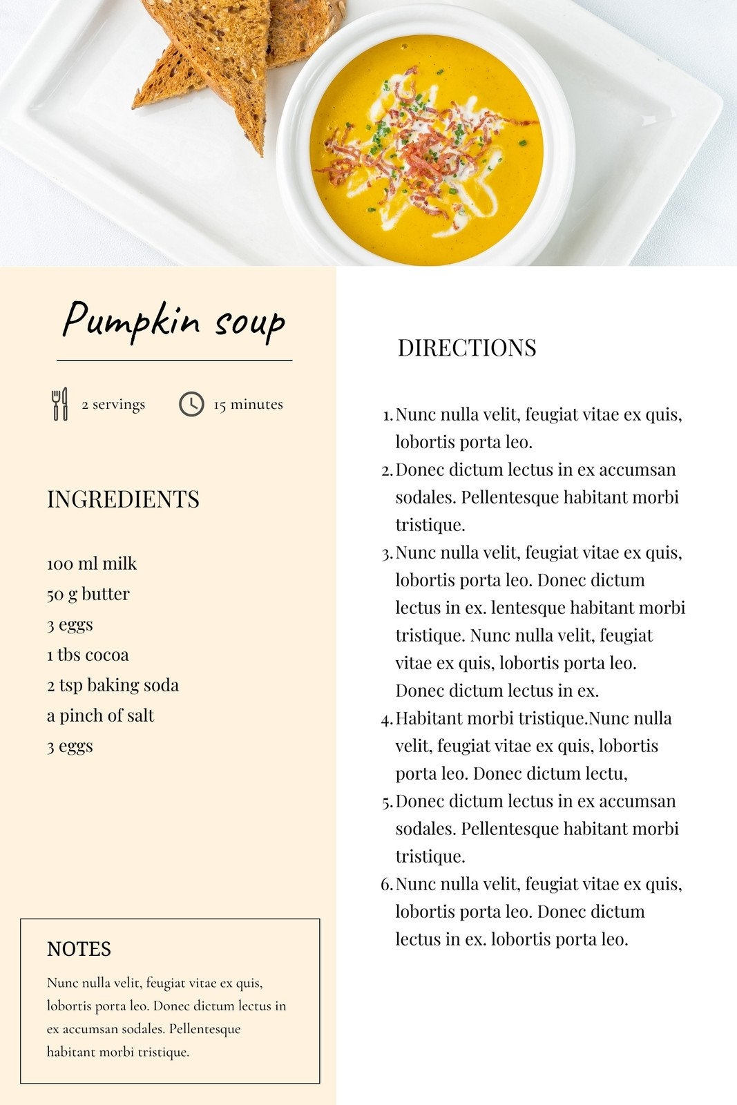 Free Printable Recipe For Two
