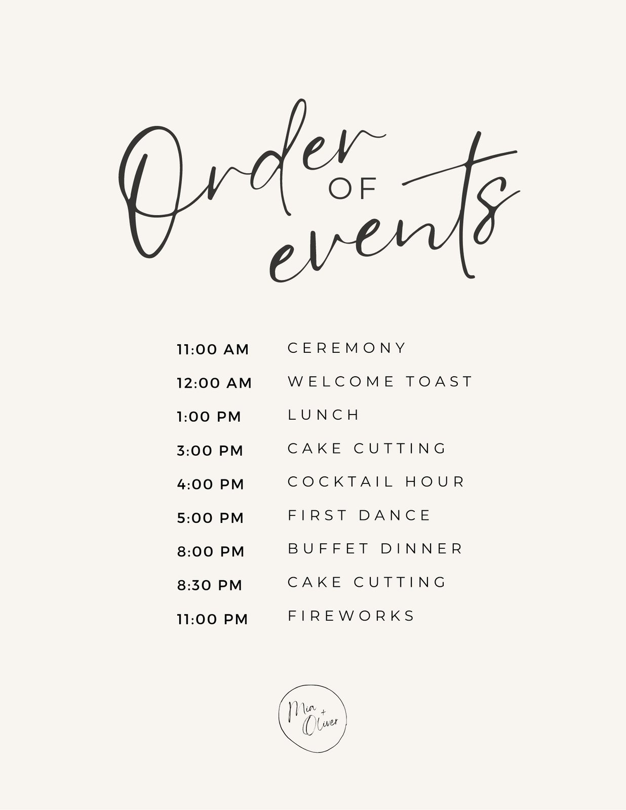 Free Custom Printable Wedding Timeline Planner Templates Canva