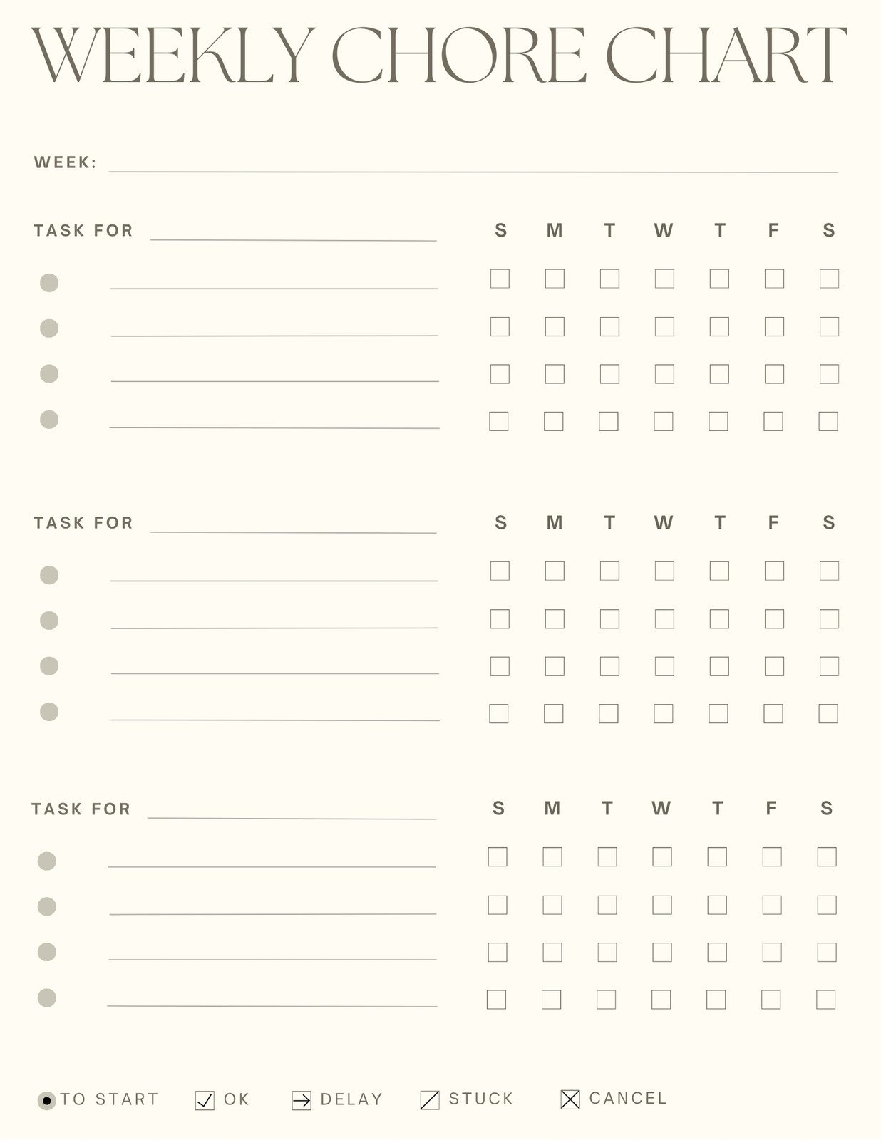 Free Customizable Chore Chart Templates To Print Canva
