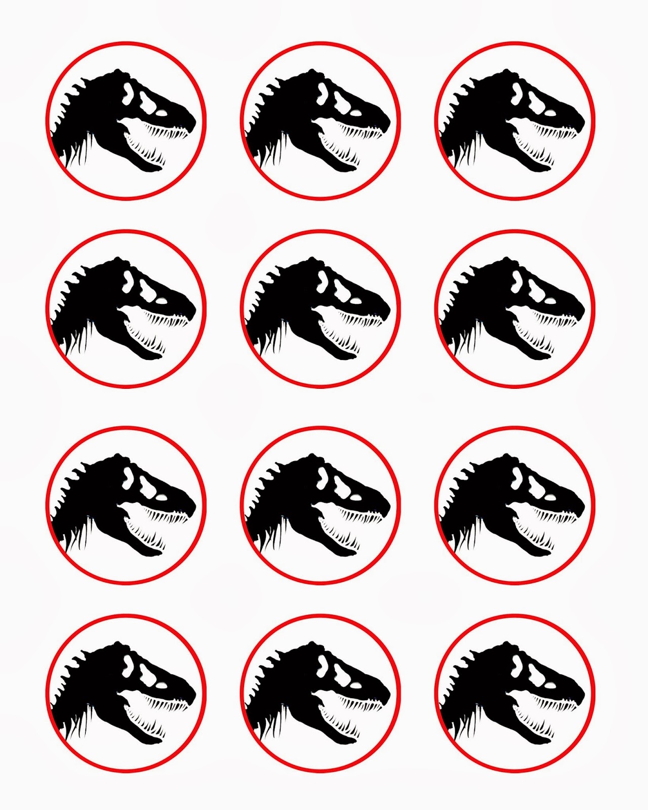 Free Dinosaur Jurrasic Park Party Printables