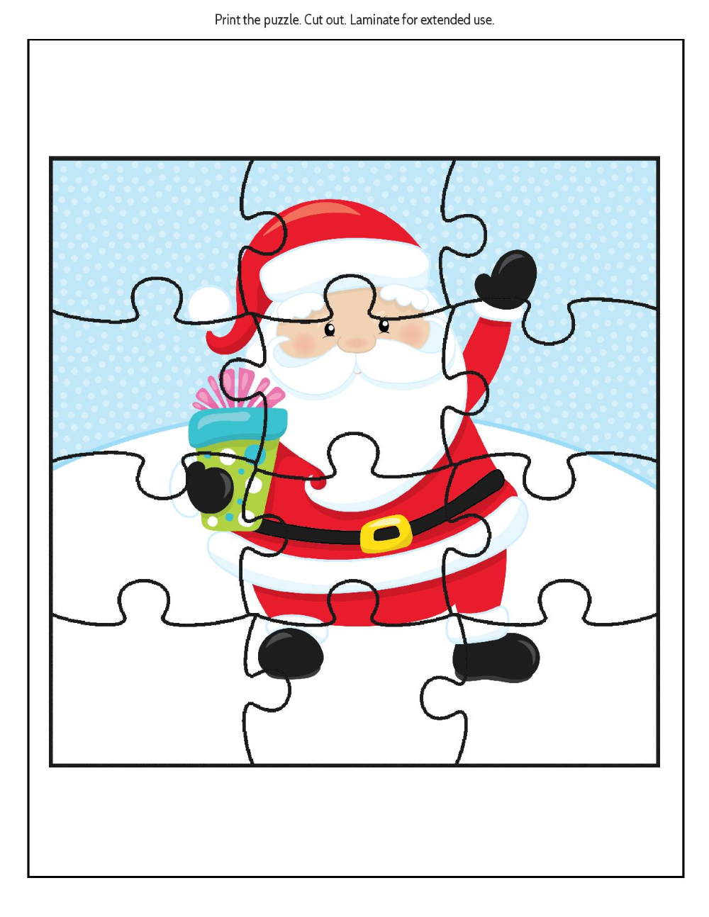 Free Printable Christmas Daycare Puzzles