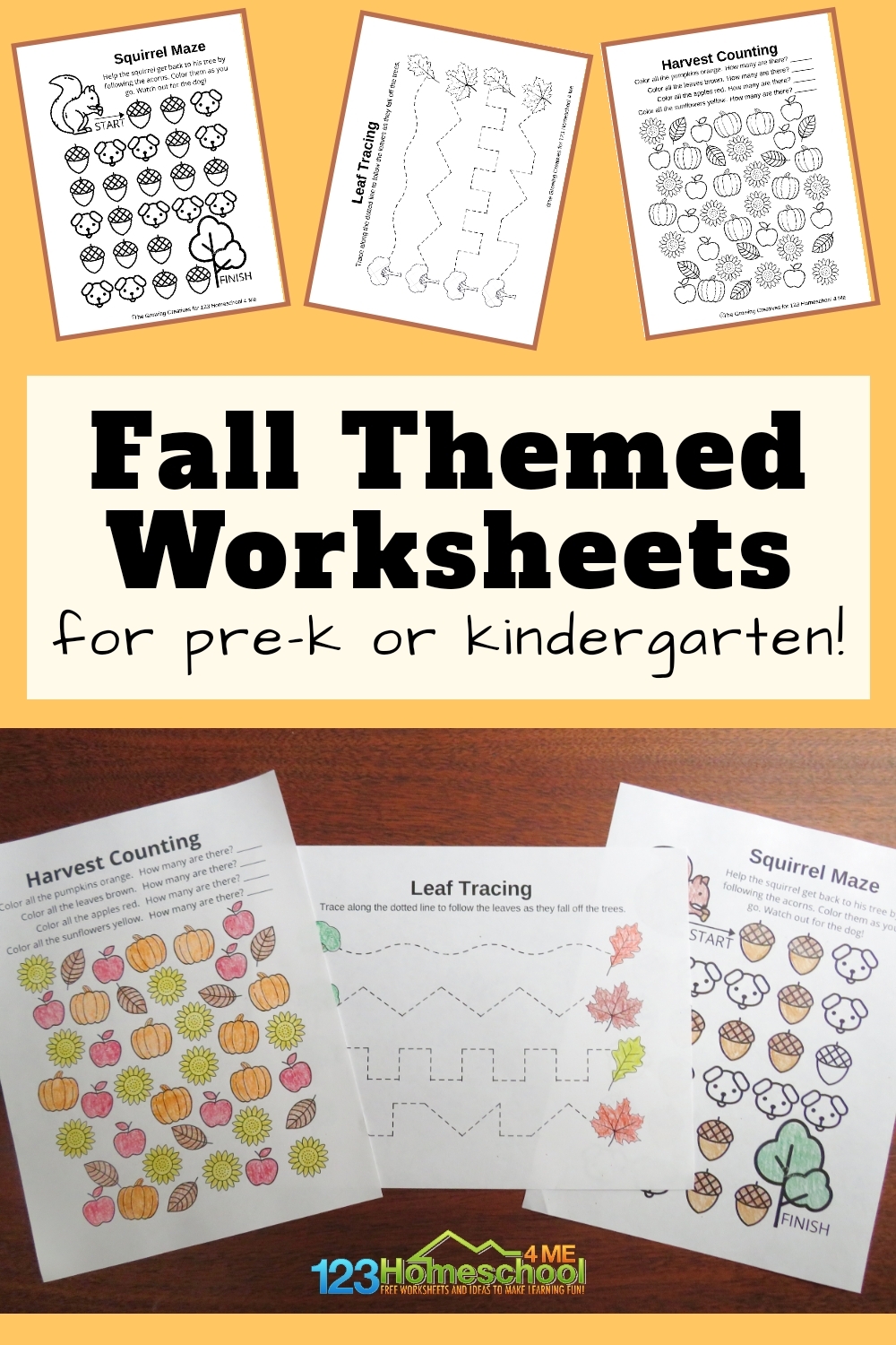 Free Printable Autumn For Preschoolers