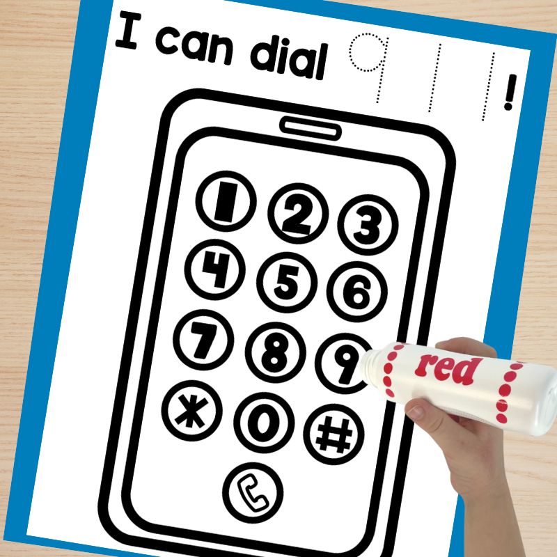 Free Printable 911 Emergency Worksheets