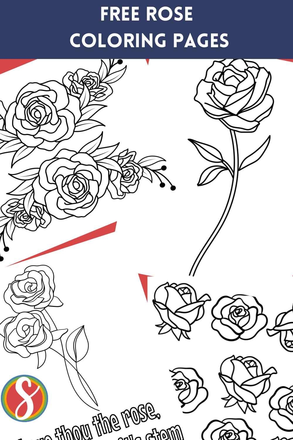Free Coloring Printables Of Roses