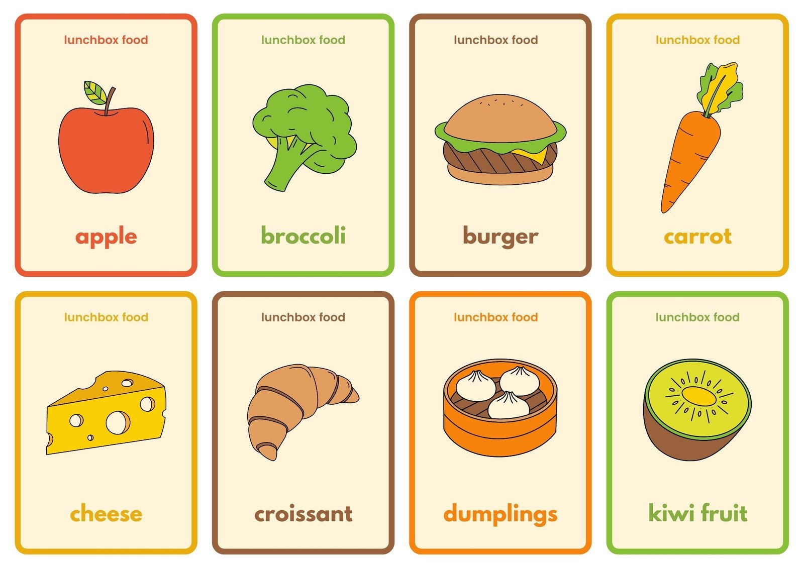 Free Printable Japanese Flashcards
