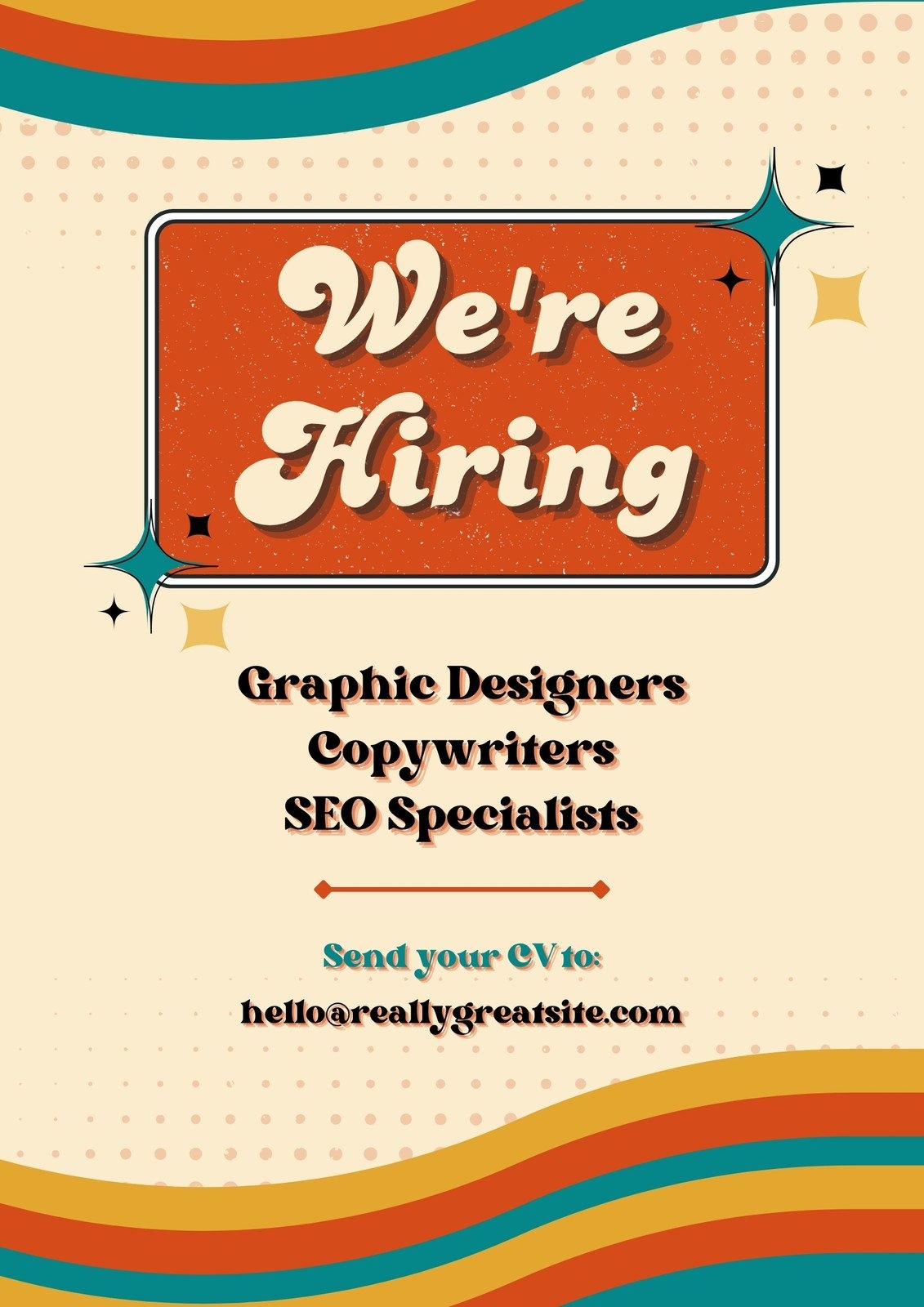 Free Hiring Flyer Templates You Can Edit And Print Canva