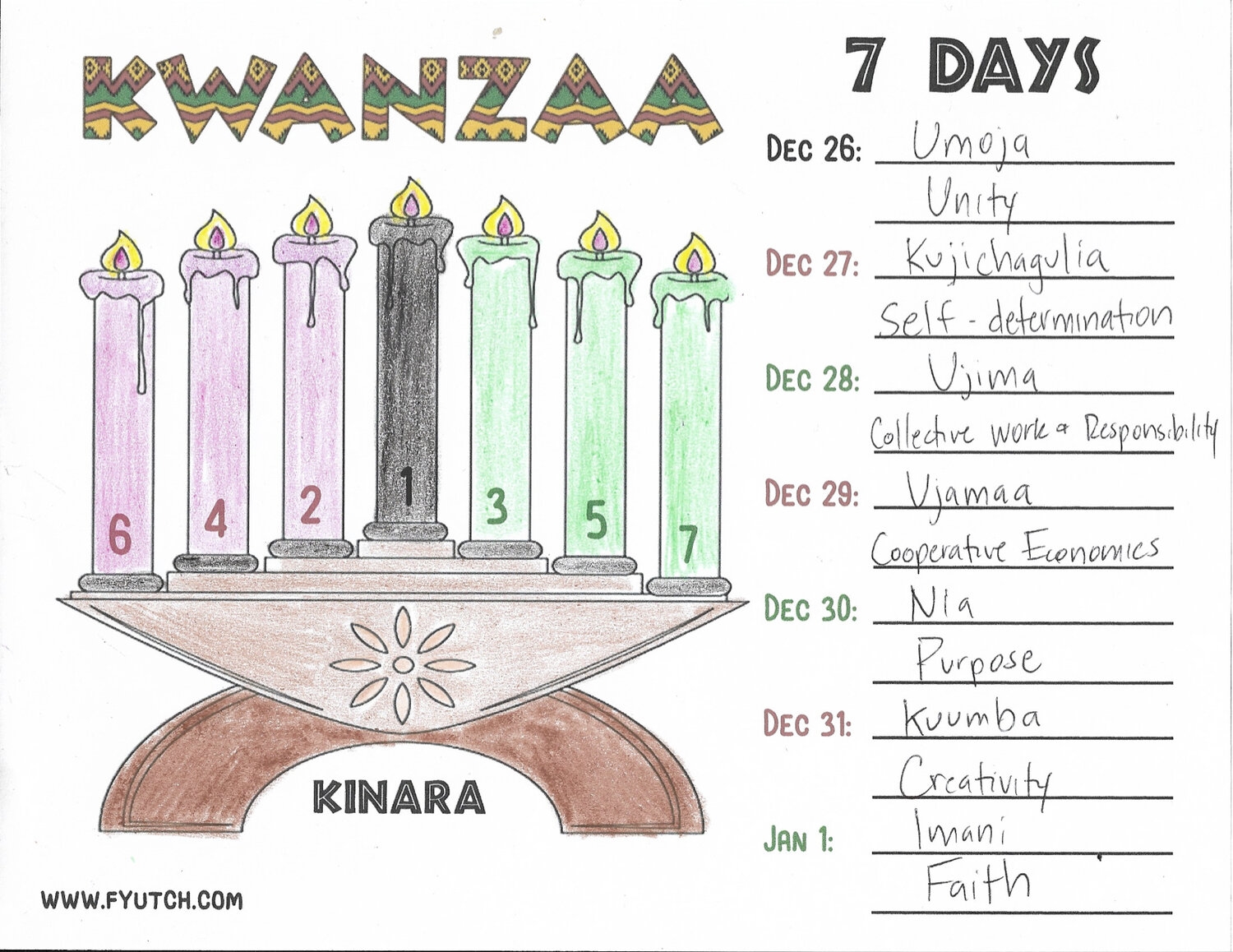FREE Kwanzaa Worksheet And Coloring Page Grades K 5 FY TCH Worksheets Library