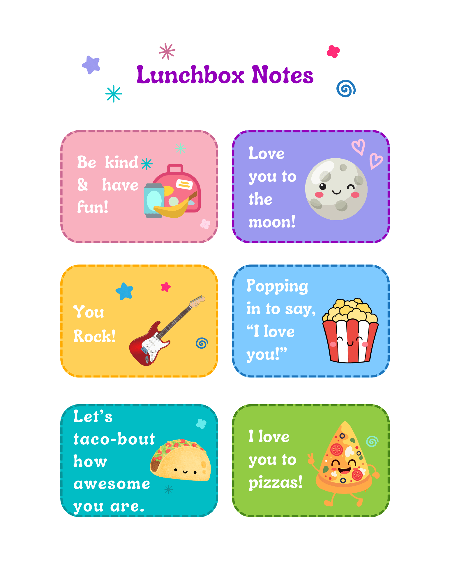 Free Lunchbox Printables For A Super Special School Lunch