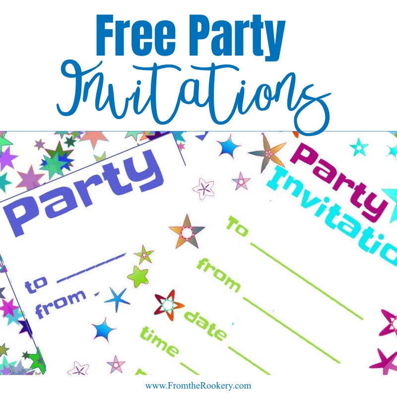 Free Party Invitations Printable Invitation Templates Worksheets Library