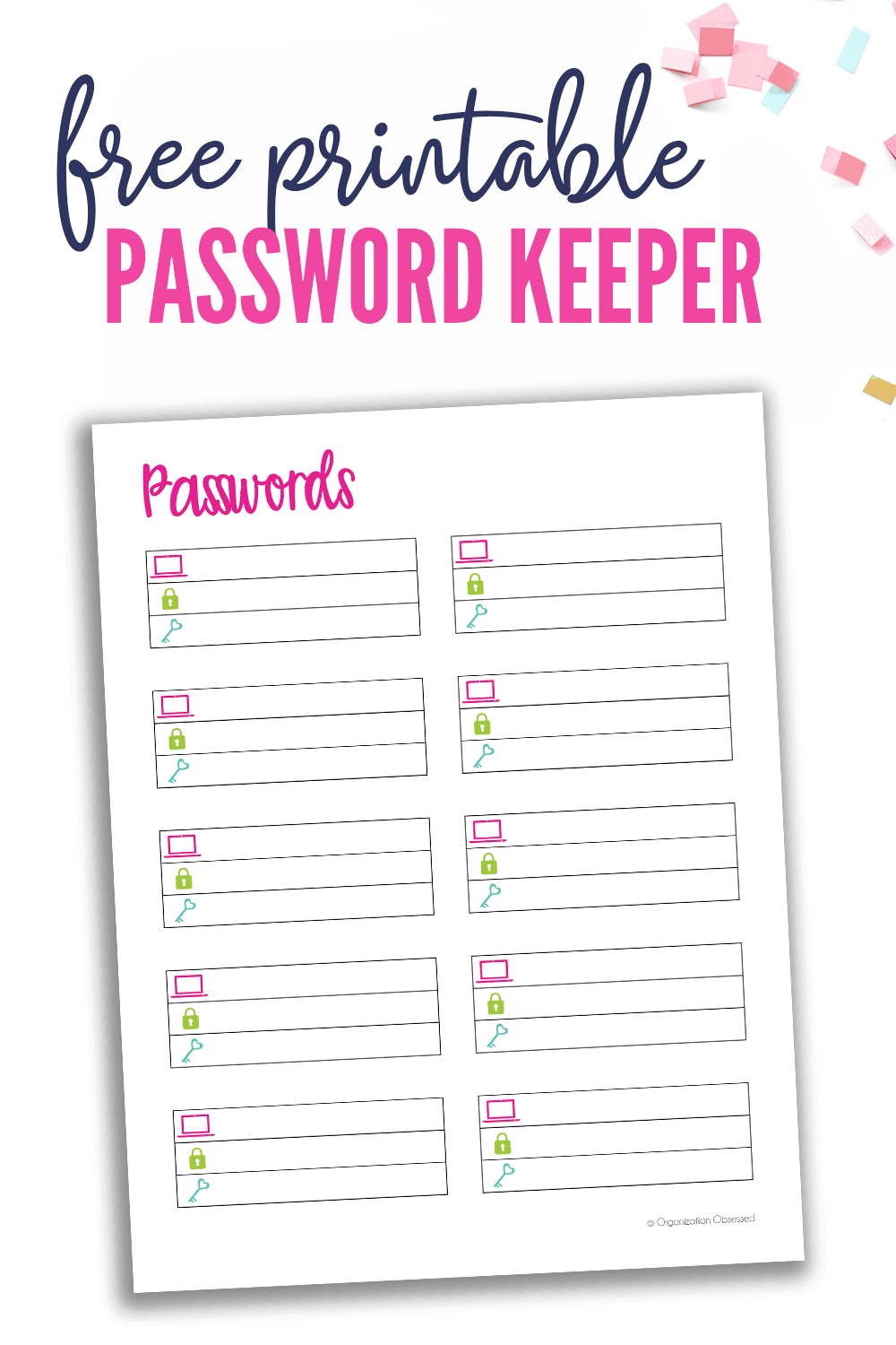 Free Password Printable