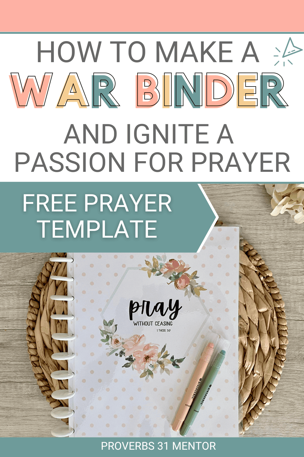 Free Prayer Journal Template And War Room Binder Printable