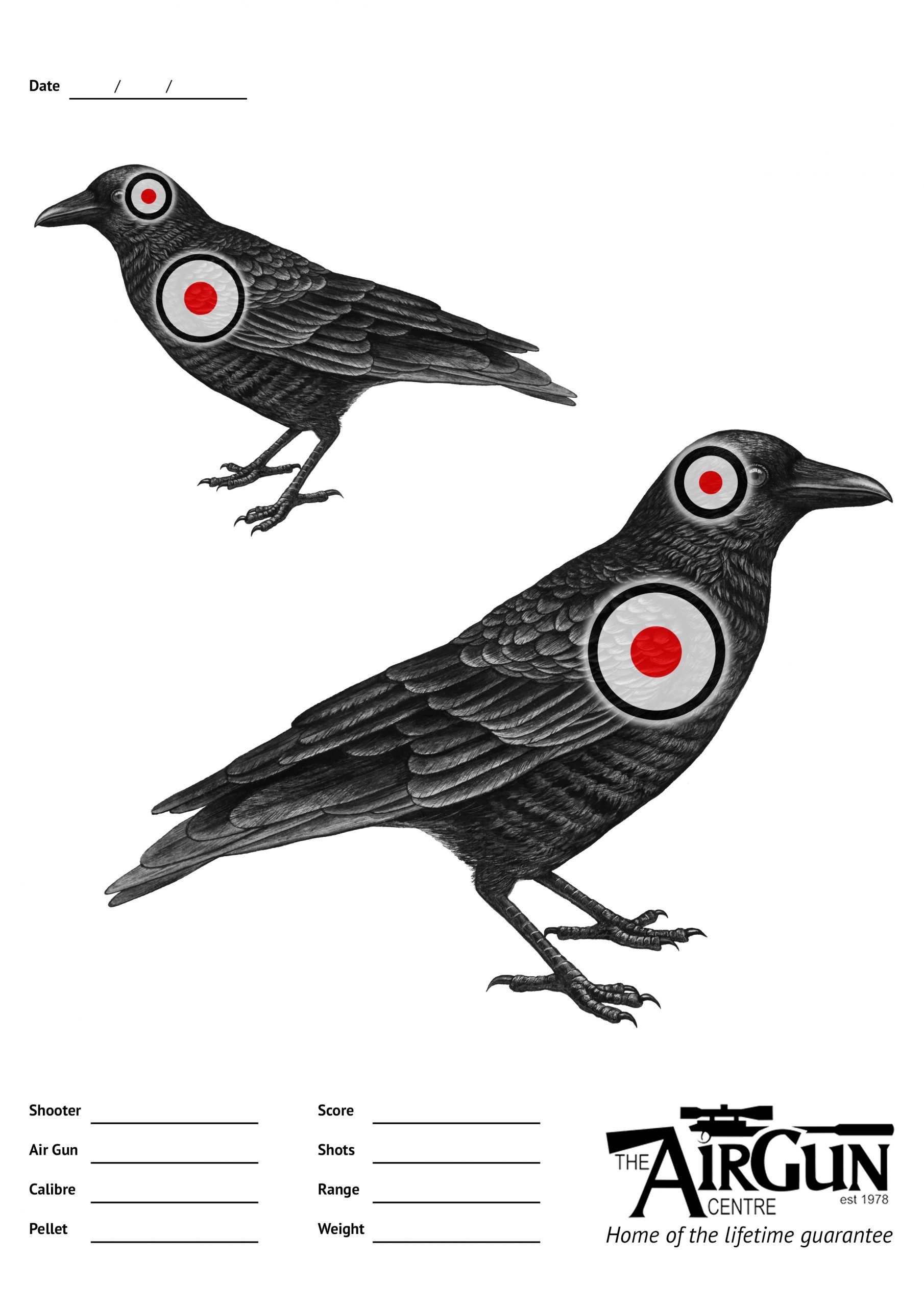 Free Printable Air Rifle Targets A4 17cm 14cm The Airgun Centre