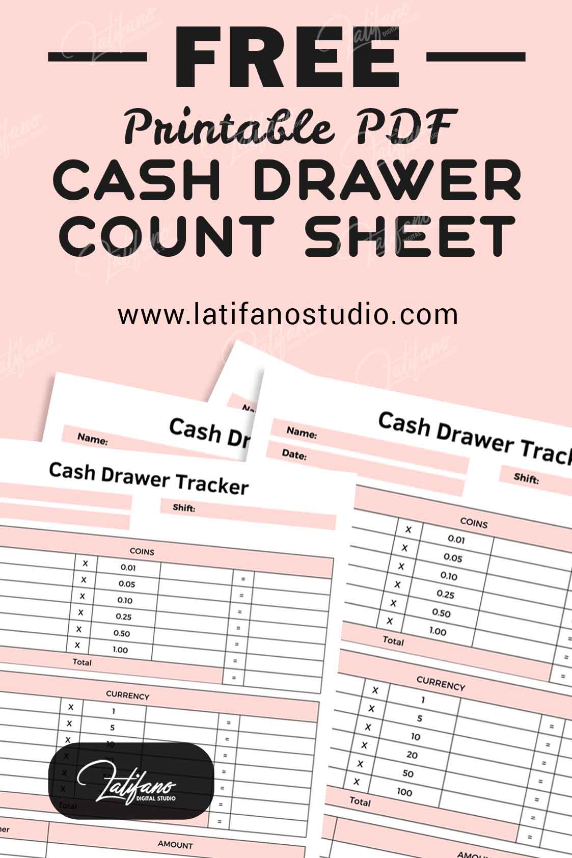 Free Printable Cash Count Sheet