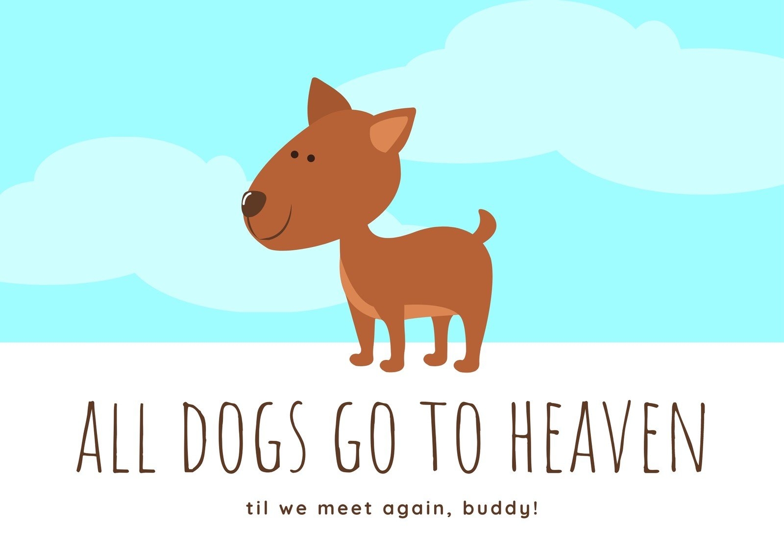 Free Printable Customizable Pet Sympathy Card Templates Canva