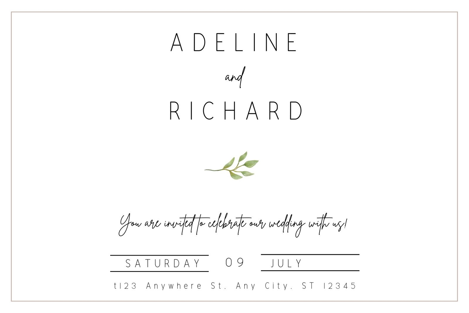 Free Printable Customizable Wedding Label Templates Canva