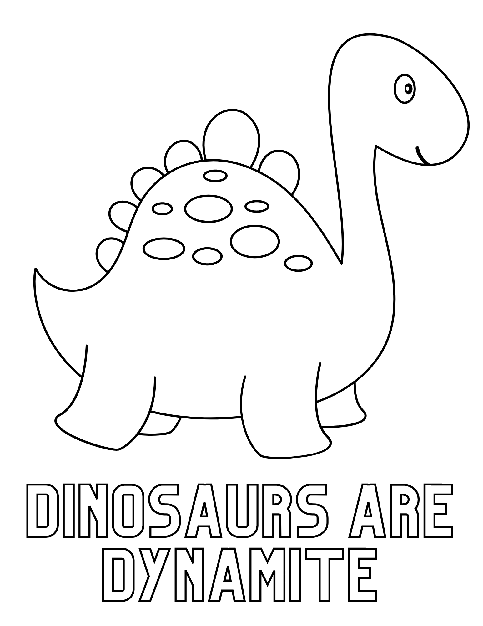 Printable Dinosaur For Free